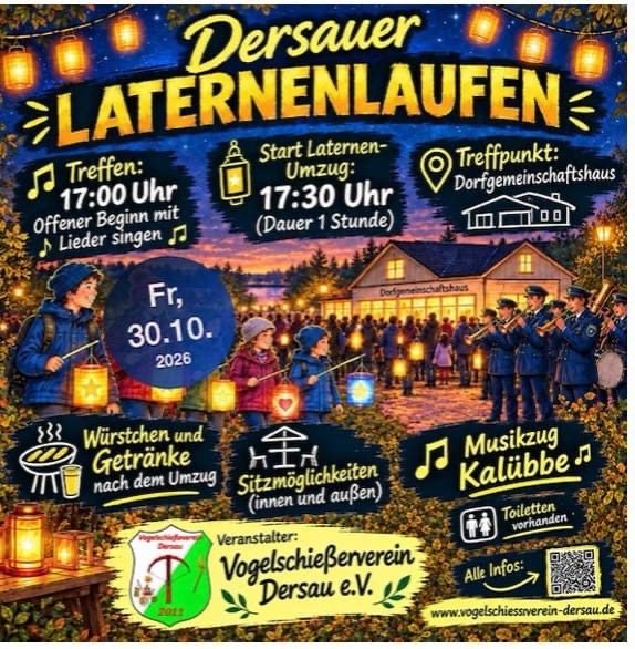 Laternenumzug ab Dorfgemeinschaftshaus